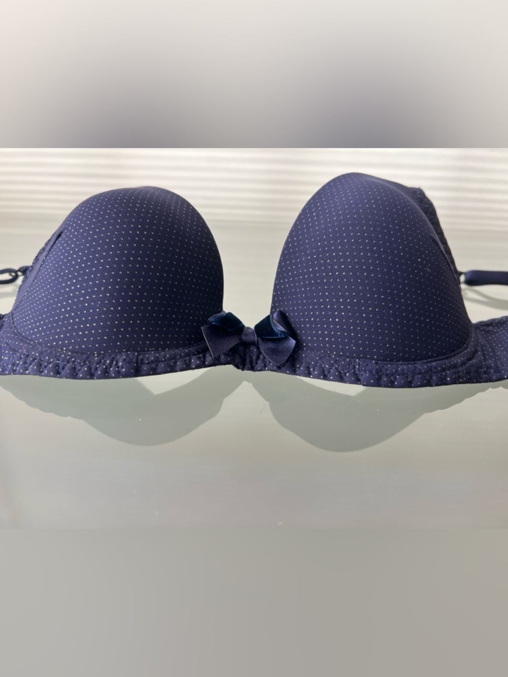🪐Antigel by Lise Charmel Galaxie Nuit Strassée Contour Bra 32A Navy Blue - Picture 16 of 17